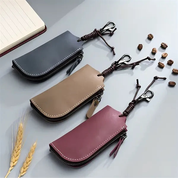 Vintage Leather Key Coin Pouch
