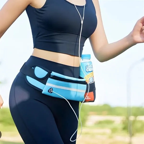 Running Belt with Earphone Port and Reflective Strip