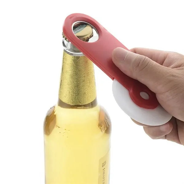 Plastic Mini Pizza Cutter W/ Circular Blade and Grip Handle