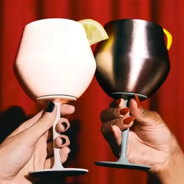 4oz Stainless Steel Stemmed Cocktail Glass