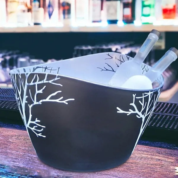 9L Custom LED Light Up Ice Bucket with Logo Display
