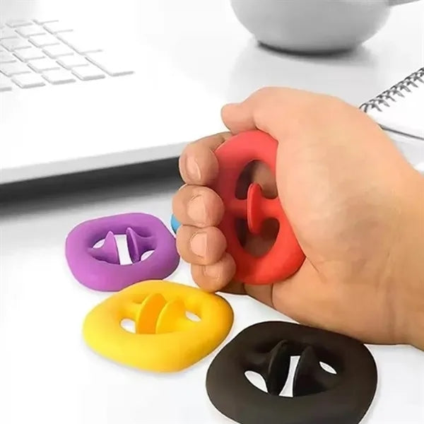Silicone Stress Relief Hand Grip Toy with Custom Logo