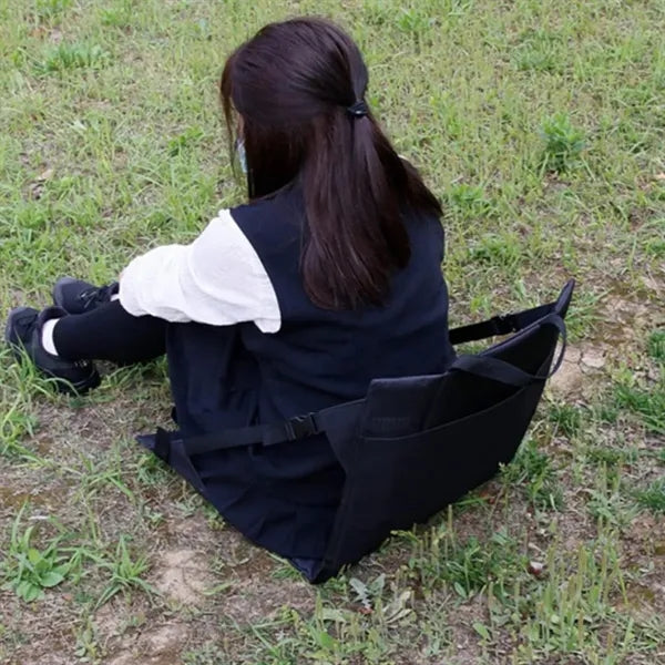 Folding Outdoor Stadium Seat Pad with Adjustable Strap