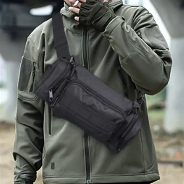 Tactical MOLLE Outdoor Waist Bag Crossbody Sling Pack
