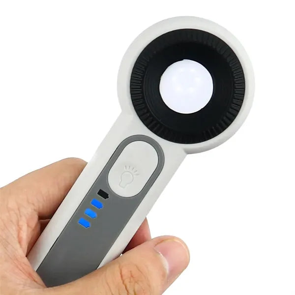 Touch LED Handheld Magnifier Rechargeable Magnifying Glass