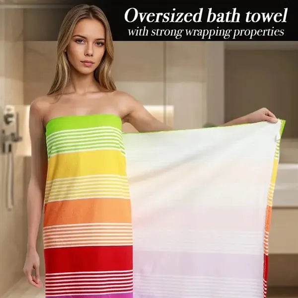 RainbowRipple Luxury Beach Towel