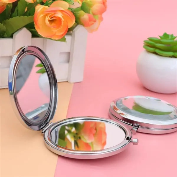 Crystal Cosmetic Pocket Compact Mirror