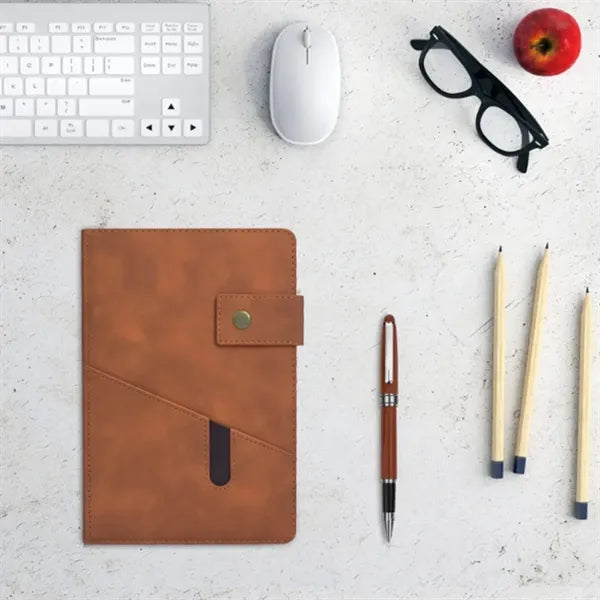 A5 Leather Journal Notebook Set with Pen & Gift Bag