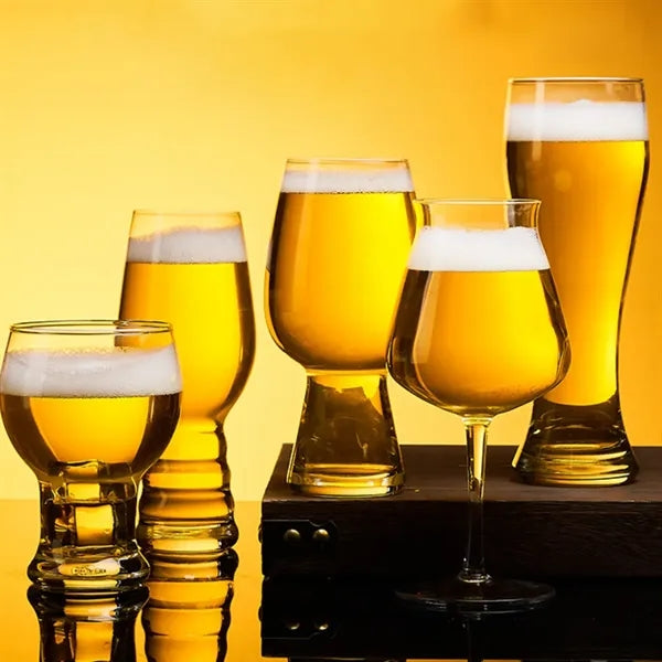 Professional quality home bar craft beer tasting glasses