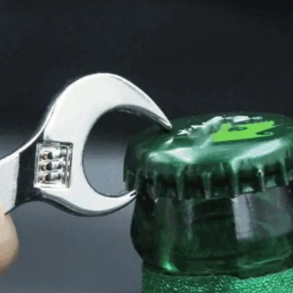 Metal Wrench Bottle Opener Keychain Custom