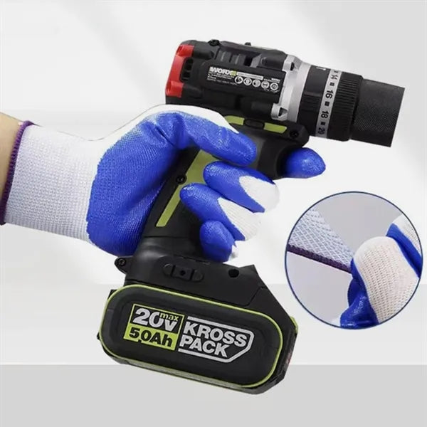 Construction Nitrile Coated Labor Protection Work Gloves