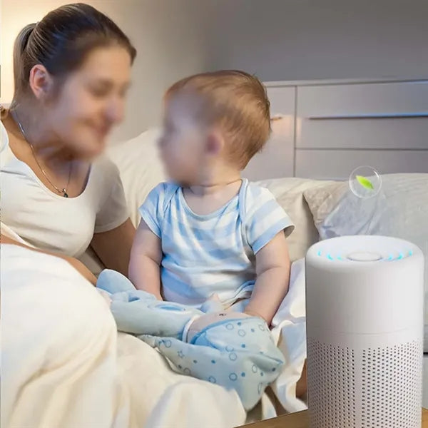 Portable desktop bedroom home air purifier filter cleaner