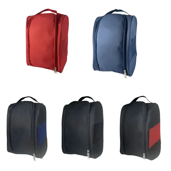 Golf Zippered Breathable Shoe Bag With Buckle Handle