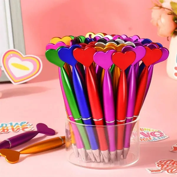 Heart Shaped Ballpoint Pen in Assorted Colors