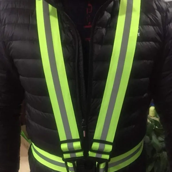 Adjustable Reflective Safety Harness Straps Belt Custom