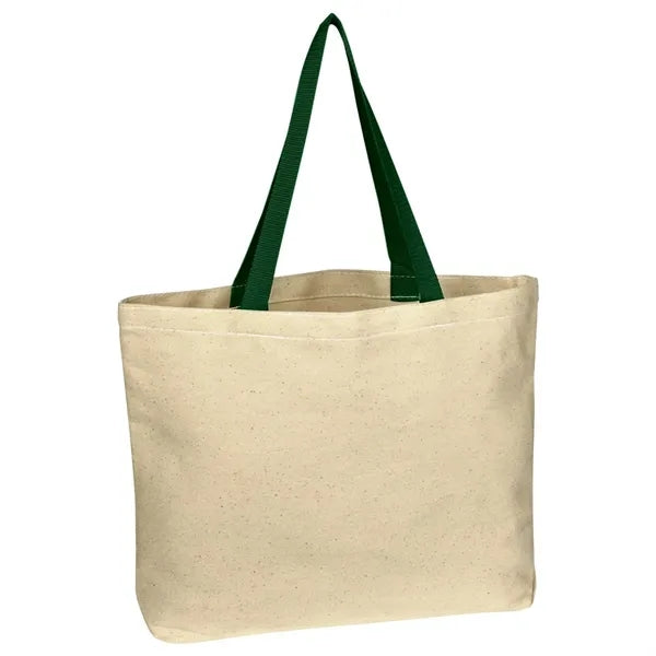Natural 10 oz. Cotton Canvas Tote Bag