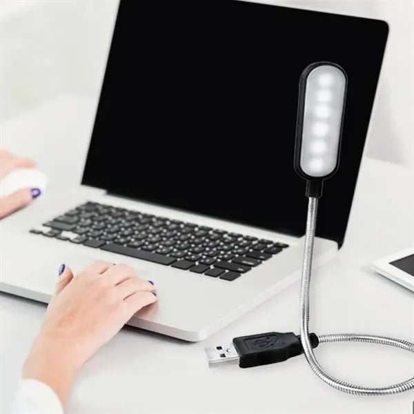 Flexible USB LED Light Lamp with Adjustable Gooseneck