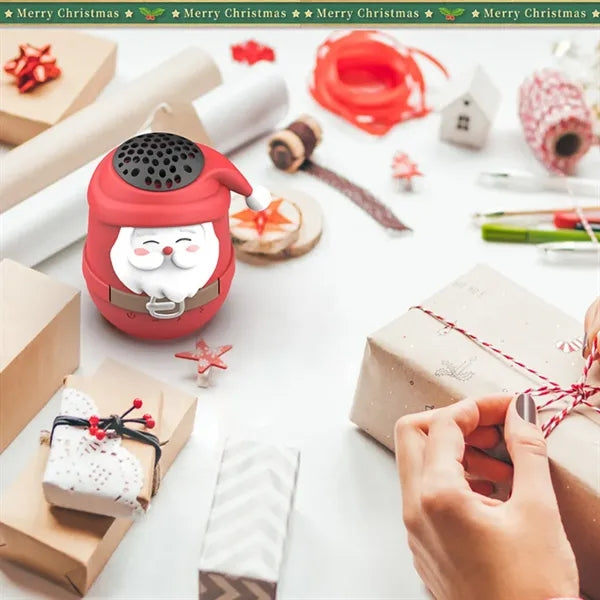 Mini waterproof festive gift santa claus bluetooth speaker
