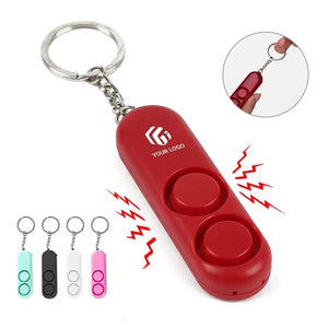 Portable loud siren personal safety alarm with key chain