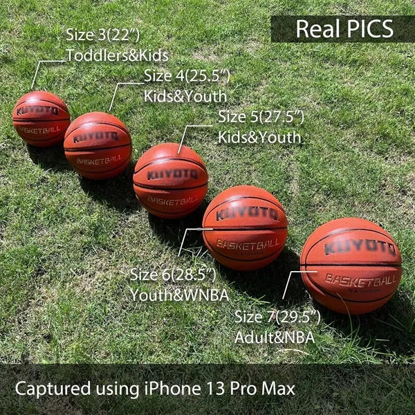 Kids Todder Youth Size 5 Rubber Basketball