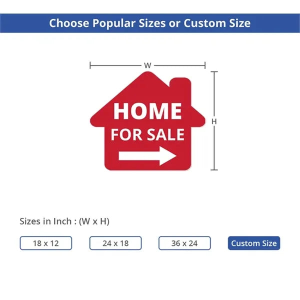 Custom Die-Cut Yard Signs (1.5ft x 1ft)