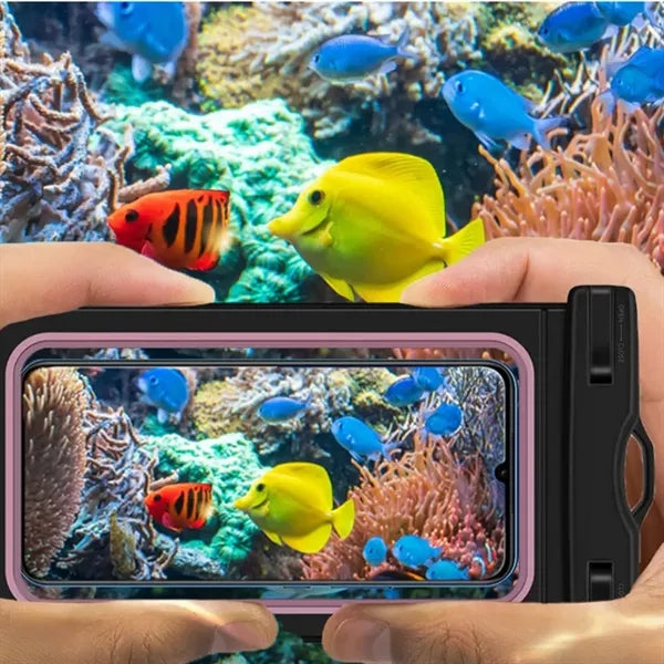 Waterproof Phone Pouch with Lanyard and Touchscreen Window