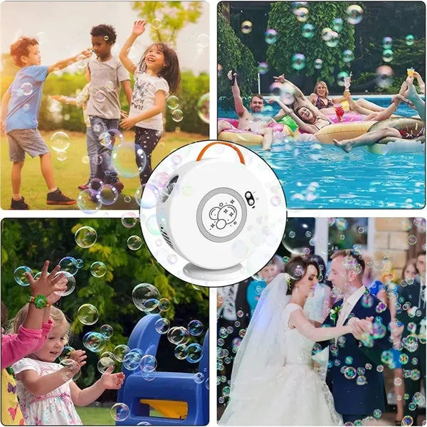 Electric Rotatable Portable Bubble Maker Toy