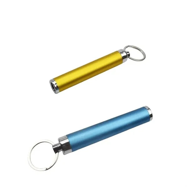 Mini Cylinder Led Flashlight Key Tag