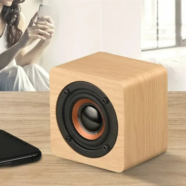 Mini Portable Wooden Bluetooth Speaker