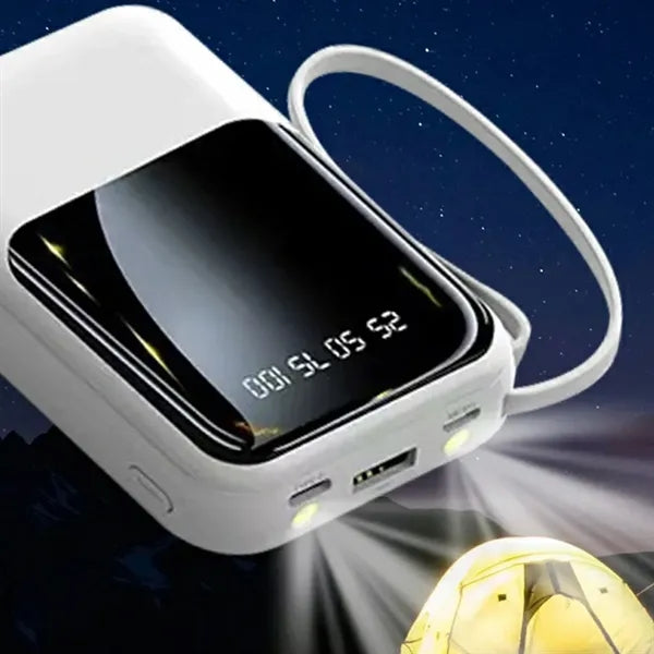 Mini 10000mAh Fast Charging Power bank With 4 Cables