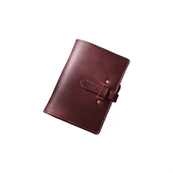 Leather Multi-Functional Zipper Retro Loose Leaf Book Diary