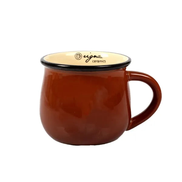 Pot Belly Ceramic Breakfast Mug
