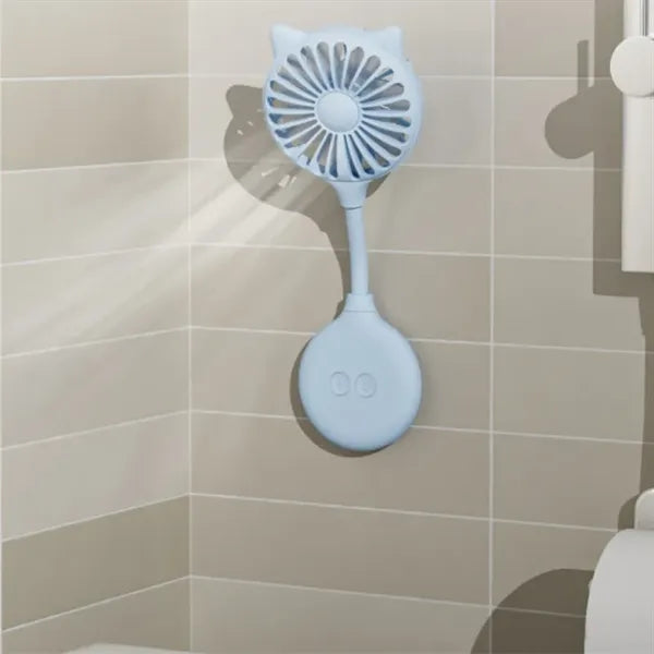 Rechargeable Mini Fan with Suction Cup Base