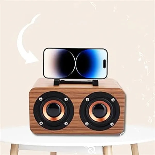 Wooden Wireless Bluetooth Retro Subwoofer Speaker