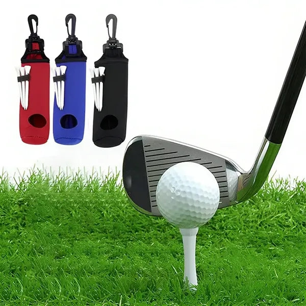 Golf Ball and Tee Holder Bag with Clip