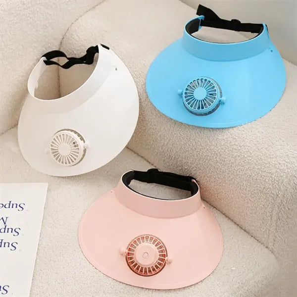 Sun Visor Hat With Usb Fan