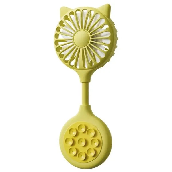 Foldable Mini Fan With Suction Cup