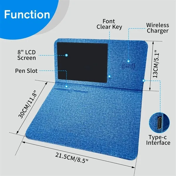 Multifunctional Wireless Charging Writing Tablet Mouse Pad