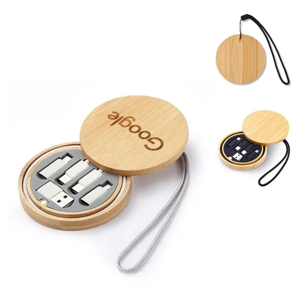 CABLE KIT IN PORTABLE BAMBOO BOX