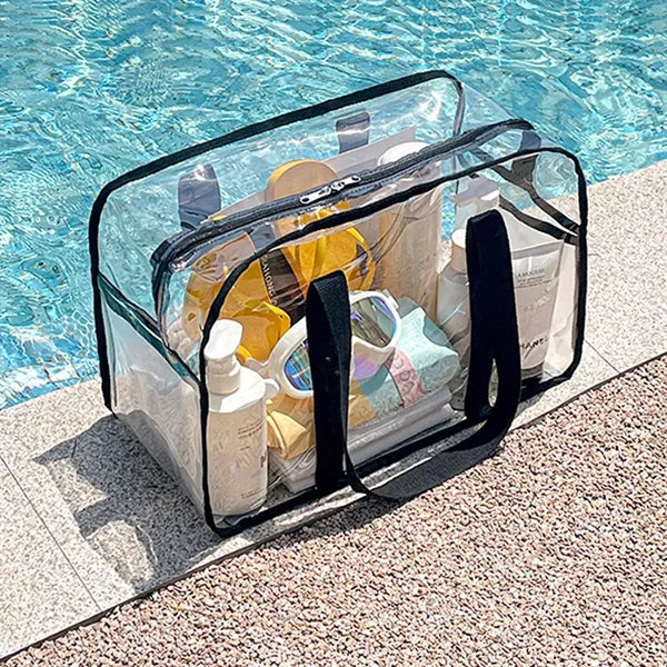 Large Beach Tote Clear Bag