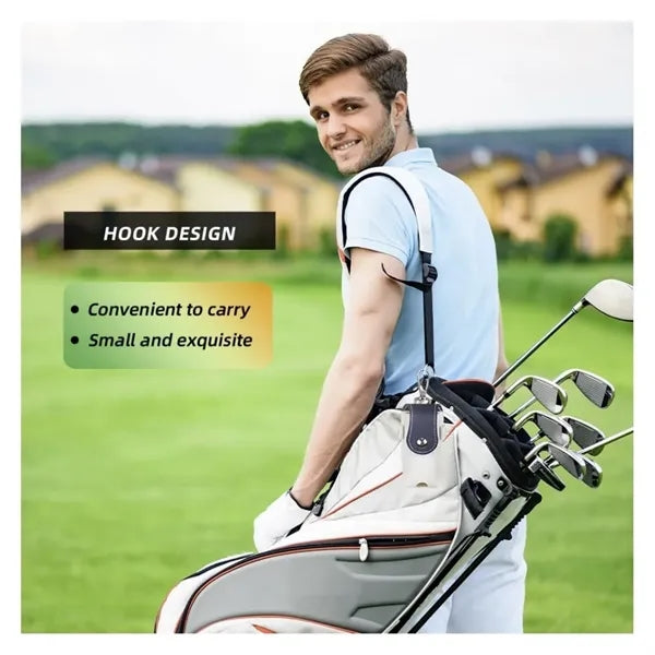Portable Leather Golf Ball Waist Bag