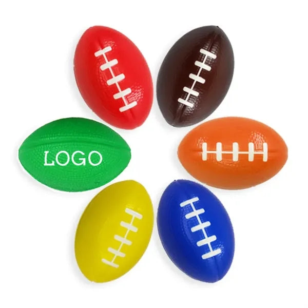 3.4" Pu Rugby Shape Stress Relief Foam Ball Toy