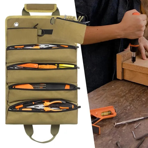 Durable Roll Up Tool Organizer Carry Bag
