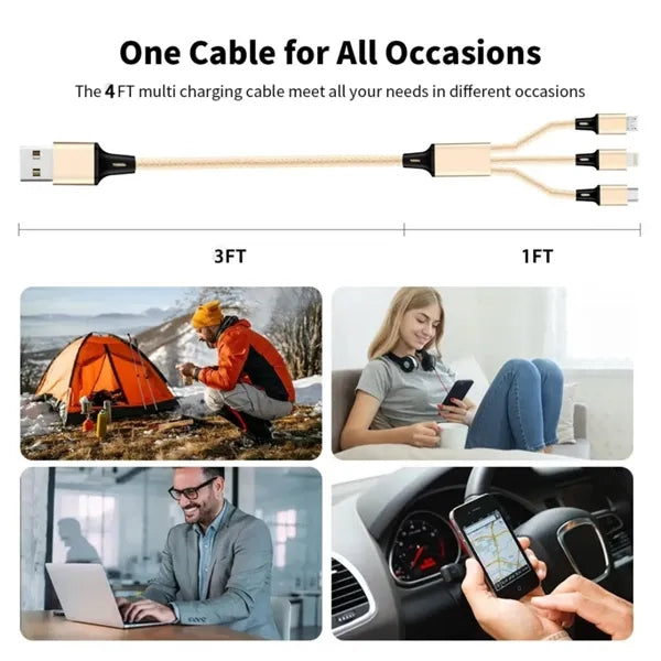 Multi 3 in 1 USB Charging Cable