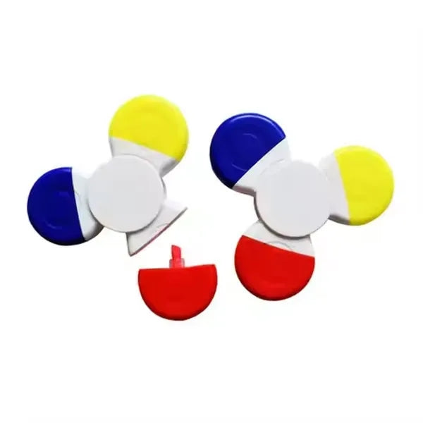 3 Color Fidget Highlighter with Spinner