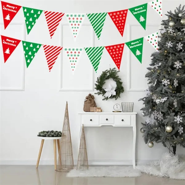 Decorative Christmas Banner Pennant