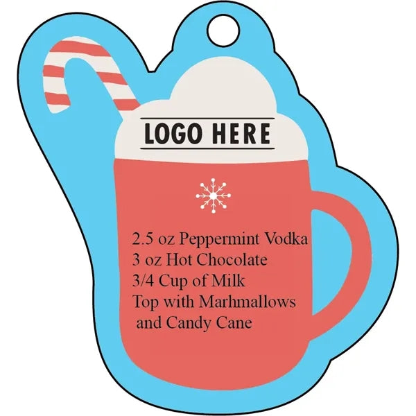 1/4" Recycled Wood Ornaments-Red Cup