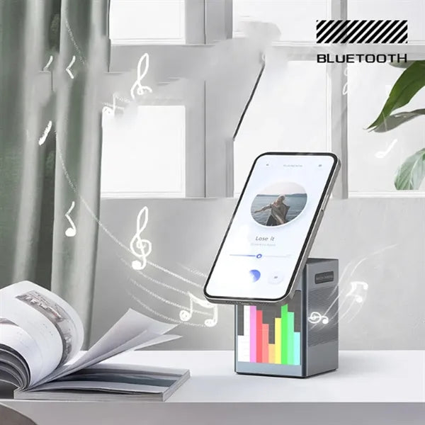 Bluetooth Speaker 3 In 1 Wireless Charging Station