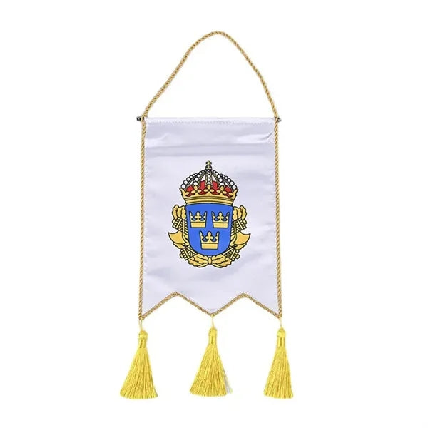 Custom Polyester Decorative Hanging Pennant Wall Banner
