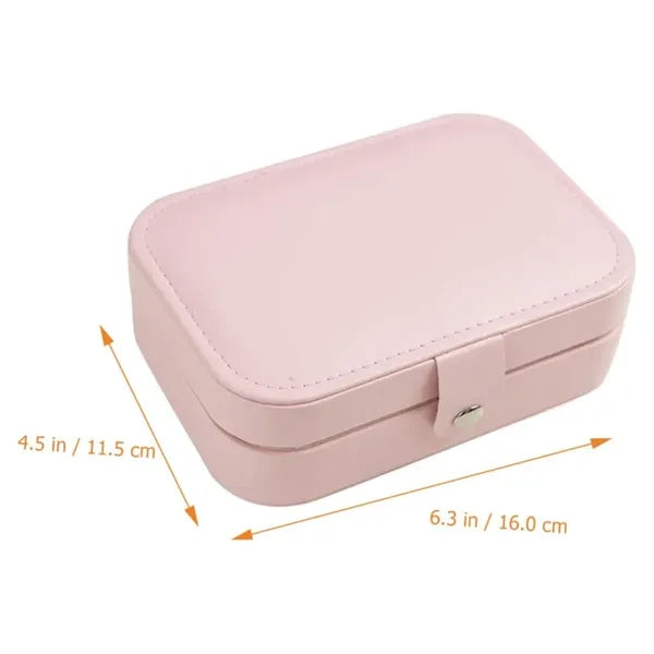 3-layer Durable Partition Jewelry Storage Box with Clasp